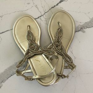 Unisa Gold Sandals